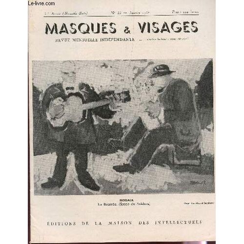Masques Et Visages - 51e Annee - N°55 - Janvier 1958.