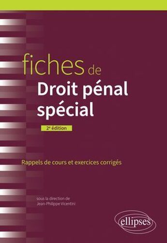 Fiches De Droit Pénal Spécial