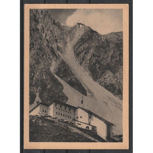 Carte Postale Autriche, Innsbrucker Nordkettenbahn, Station Seegrube. Le Téléphérique. Non Écrite Années 40