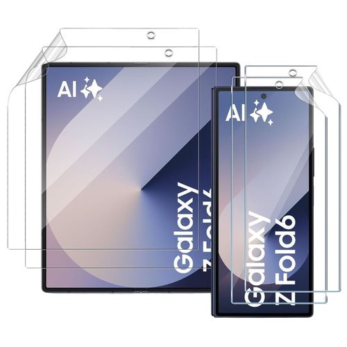 Protection Ecran en Plastique pour Samsung Galaxy Z FOLD 6 [Pack 2] Protecteur Resistant Anti Rayure Ultra Mince Phonillico®