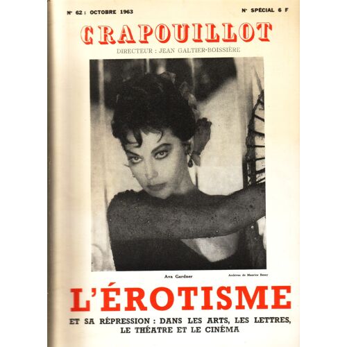 Crapouillot N°62 L'érotisme Couverture Ava Gardner