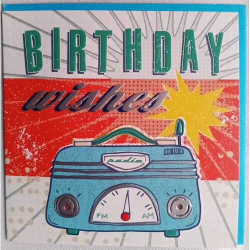 Carte De Voeux - Anniversaire : Birthday Wishes - Carte 2 Volets, Impression En 3d + Enveloppe (Laura Darrington Design, Enfant, Adulte, Homme, Femme)