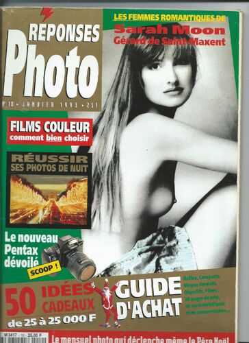 Reponses Photo 01/1993 Sarah Moon, Réussir Ses Photos La Nuit N° 10