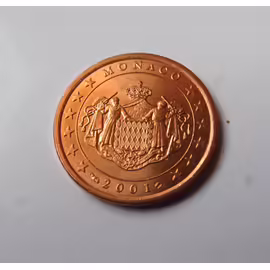 Euro Monaco 2001 : 2 Centimes Euros Unc (De Starter Kit) Tirage 396.900 Ex - Mode Suivi Uniquement