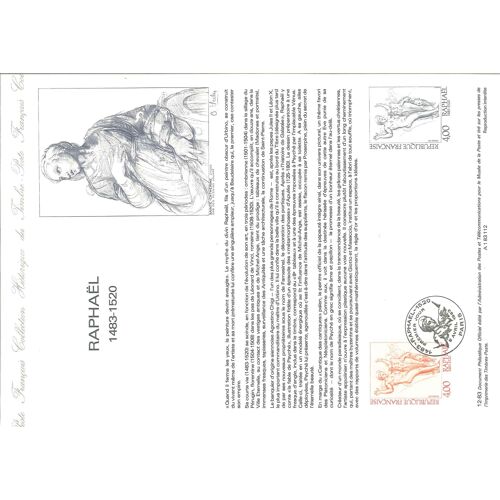 Document Philatelique Officiel N°12-83 - Raphael 1483-1520 (N°2264 Yvert Et Tellier)