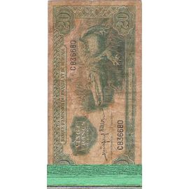 Billet 20 Franc Rwanda Et Burundi De 1960