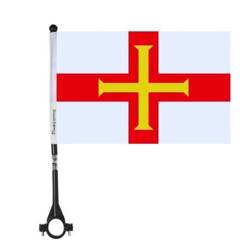 Drapeau de vélo de Guernesey 10 pièces en polyester