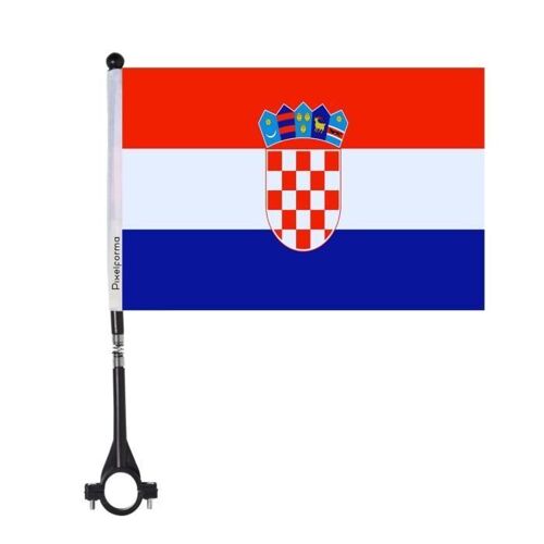 Drapeau de vélo de la Croatie 10 pièces en polyester