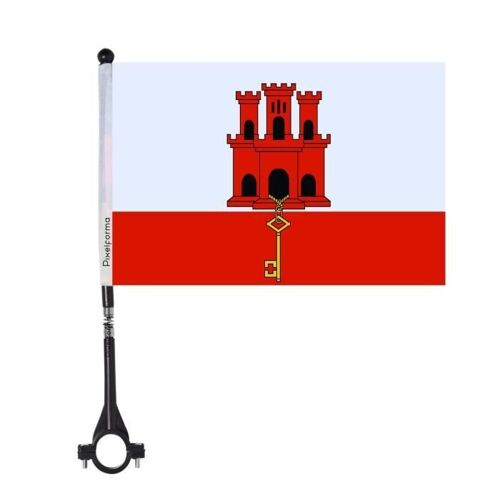 Drapeau de vélo de Gibraltar 10 pièces en polyester