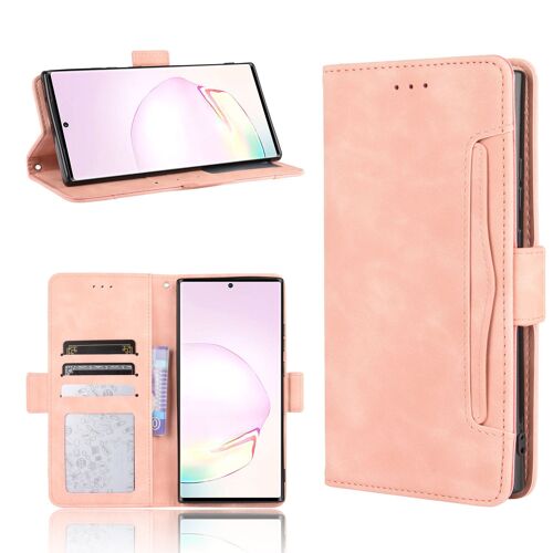 Coque Samsung Galaxy Note 20,Etui Pour Samsung Galaxy Note 20,Coque Multi-Cartes Pour Samsung Galaxy Note 20,Etui En Cuir Pu Premium Housse Pour Samsung Galaxy Note 20,Rose