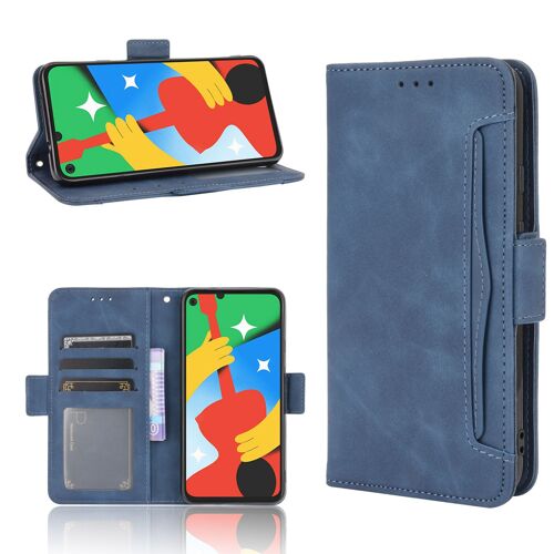 Coque Google Pixel 4a 5g,Etui Pour Google Pixel 4a 5g,Coque Multi-Cartes Pour Google Pixel 4a 5g,Etui En Cuir Pu Premium Housse Pour Google Pixel 4a 5g,Bleu