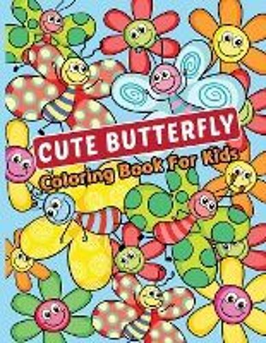 Cute Butterfly Coloring Book For Kids