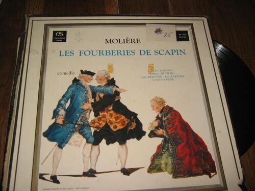 Coffret De 2  Lp 33 Tours  Moliere  Les Forberies De Scapin