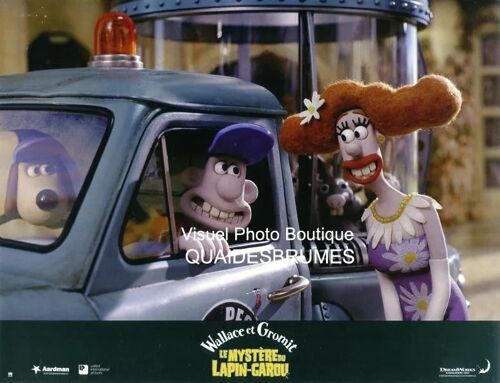 Wallace Et Gromit, Le Mystère Du Lapin-Garou - The Curse Of The Were-Rabbit: Photo D'exploitation Cinématographique - Format 21x27.5 Cm - De Steve Box & Nick Park - 2005