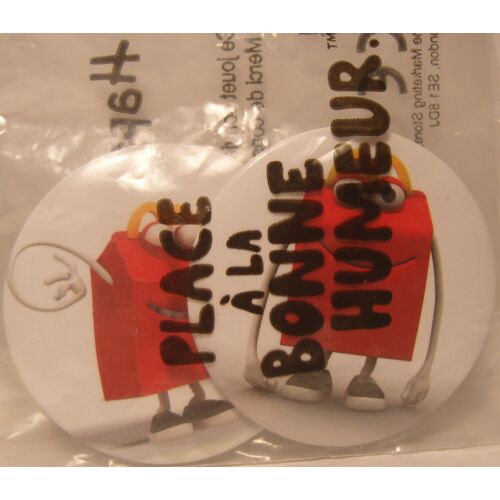 Deux Badges Happy Box - Happy Meal - Mcdo