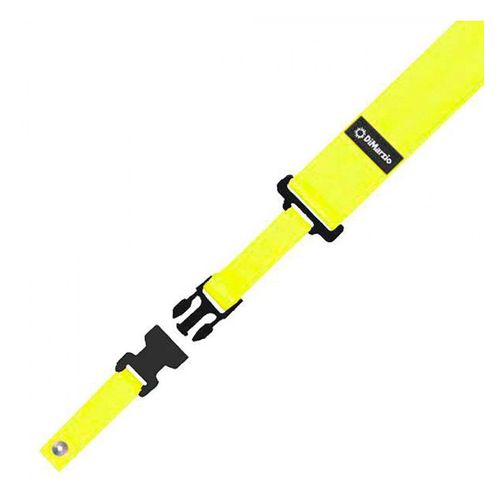 Dimarzio Dd2200y Nylon Cliplock - Jaune Neon - Sangle Guitare