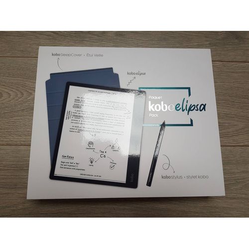 Pack Liseuse ebook Kobo Elipsa 32 Go 10.3" Noir + Stylet + Housse