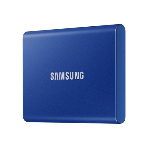 Samsung T7 MU-PC2T0H - SSD - chiffré - 2 To - externe (portable) - USB 3.2 Gen 2 (USB-C connecteur) - AES 256 bits - bleu indigo