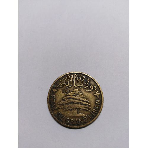 5 Piastres Etat Du Grand Liban 1925-1940