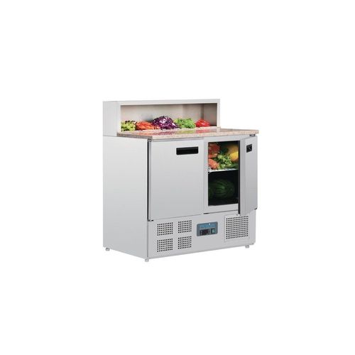 Comptoir réfrigéré de préparation 288 Litres, 5 x GN 1/6 (P)150 mm, 340 W, 220 V - MONO