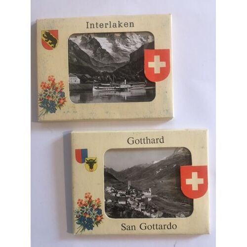 2 Pochettes De 10 Mini Photos En N Et B- Suisse- 1950