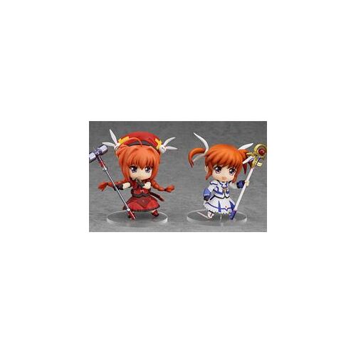 Magical Girl Lyrical Nanoha Set Figurines Nendoroid Petite Nanoha Takamachi Sacred Mode & Vita