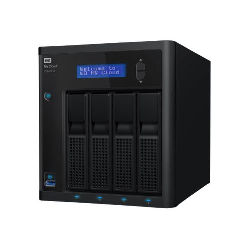 WD My Cloud PR4100 WDBNFA0400KBK - Serveur NAS - 4 Baies - 40 To - HDD 10 To x 4 - RAID 0, 1, 5, 10, JBOD - RAM 4 Go - Gigabit Ethernet