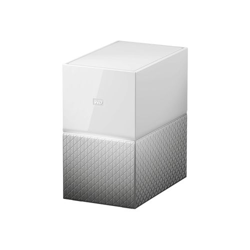 WD My Cloud Home Duo WDBMUT0080JWT - Dispositif de stockage personnel dans le nuage - 8 To - HDD 4 To x 2 - Gigabit Ethernet