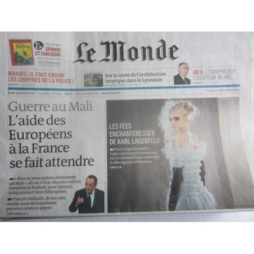 Monde (Le) N° 21155 Du 24/01/2013