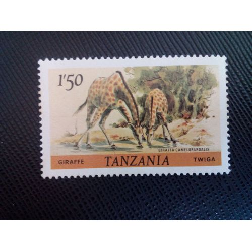 Timbre Tanzanie Yt 170 Giraffe (Giraffa Camelopardalis) 1980 ( 0010305 )