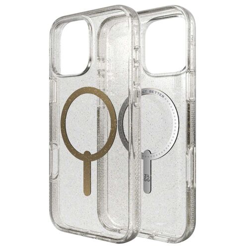 Zagg Coque Milan Snap Avec Magsafe Iphone 16 Pro Max Gold Glitter