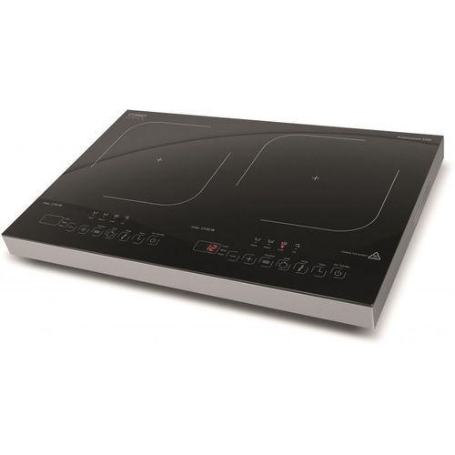 Caso Progourmet 3500 Plaque De Cuisson À Induction Double Mobile, 3500 W Powersharing, 60-240 °C, 4 Fonctions, Minuterie 180 Min, Casseroles Jusqu'à 24 Cm, Vitrocéramique