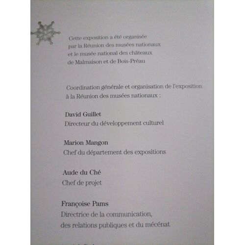 Indispensables Nécessaires - Musée National Des Châteaux De Malmaison Et De Bois-Préau 24 Octobre 2007-14 Janvier 2008