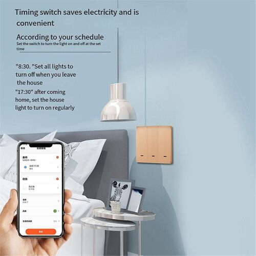 Tuya Smart Switch Wifi et Rf Radio Fréquence Smart Switch Zero Fire Line 2 Switch Or