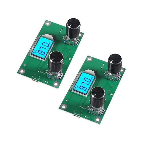 2 Pièces Numérique FM Récepteur Module, Radio Récepteur Module Numérique Stéréo Carte LCD Affichage DSP PLL 76.0MHz-108.0MHz