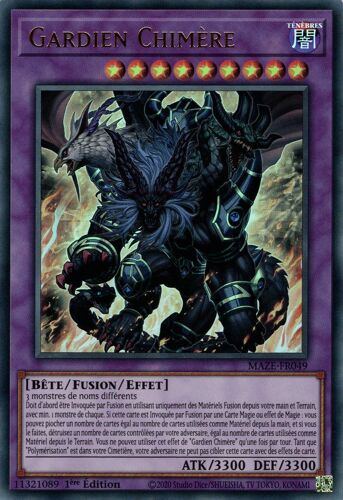 Yu Gi Oh ! Gardien Chimère Maze-Fr049 Ultra Rare En Français