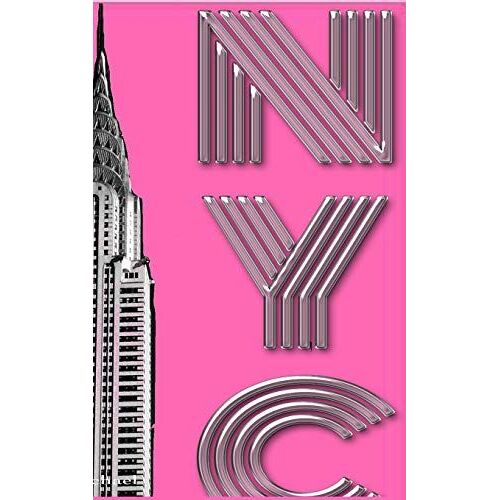 New York City Chrysler Building Pink Drawing Writing Creative Blank Journal