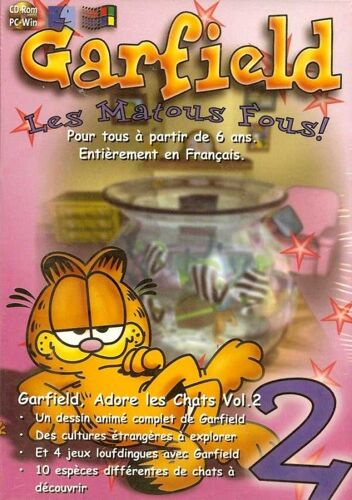 Garfield Les Matous Fous - Garfield Adore Les Chats 2 Pc