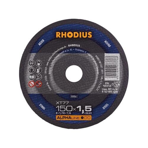 Disque de coupe XT77 150 x 1,5mm Rhodius
