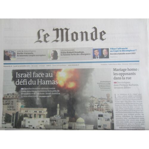 Monde Geo Et Politique (Le) N° 21098 Du 18/11/2012
