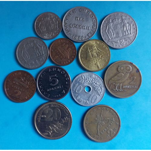 Lot De 12 Monnaies Grècs