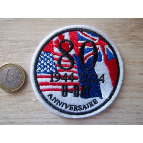 Écusson Libération Collection 80 Éme Anniversaire D-Day 1944 2024 Normandie