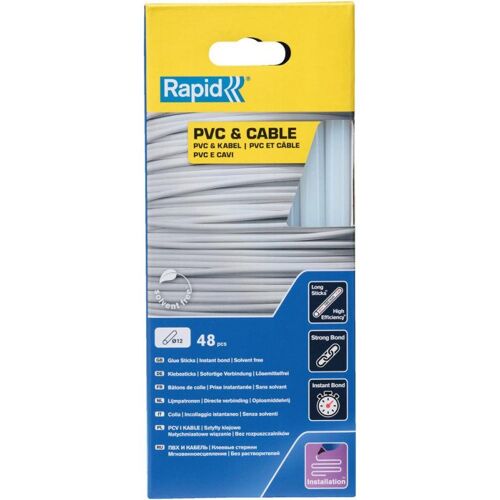 Batons de colles PVC/Kabel ? 12 x 190 mm 48 Unités carton Rapid