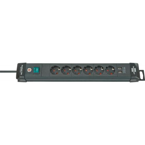 Multiprise 6 prises avec USB Premium Line - 3m H05VV-F3G15 Brennenstuhl