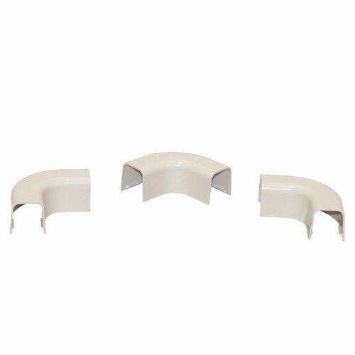 Courbe plane goulotte condensat 25x25 blanc crème (X 20) - DIFF