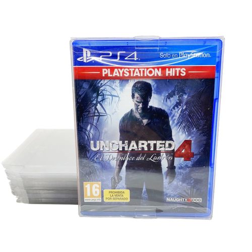 50 Protecteurs Pour Jeux Play Station 4 - Transparent 0,35 Mm