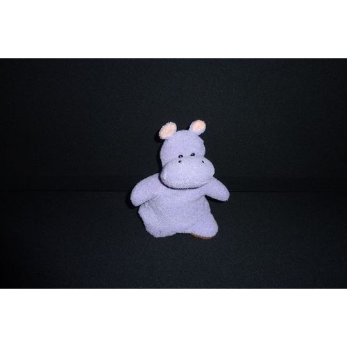 Doudou marionnette réversible singe et hippopotame L Dake 1670813