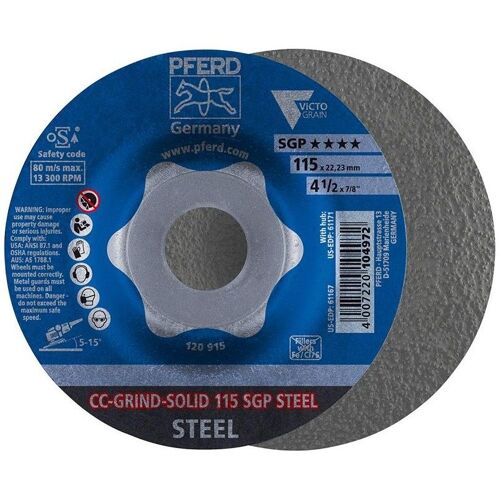 Meule CC-Grind Solid SGP STEEL 125mm PFERD