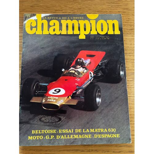 Revue Champion 15/06 Au 15/07/1968 N* 30