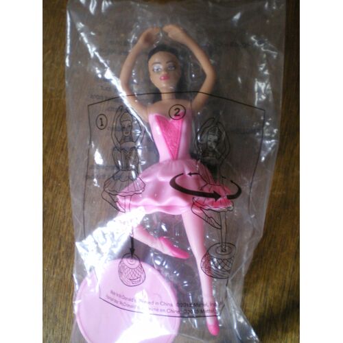 Barbie Rêve De Danseuse Étoile - Danseuse Noir Rose - Jouet Mac Donald Happy Meal 2013